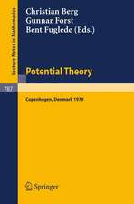 Potential Theory: Copenhagen 1979: Proceedings of a Colloquium Held in Copenhagen, May 14-18, 1979