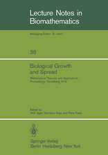 Biological Growth and Spread: Mathematical Theories and Applications, Proceedings of a Conference Held at Heidelberg, July 16 – 21, 1979