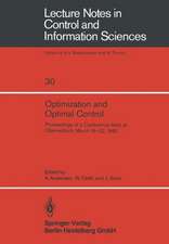 Optimization and Optimal Control: Proceedings of a Conference Held at Oberwolfach, March 16–22, 1980