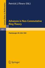 Advances in Non-Commutative Ring Theory: Proceedings of the Twelfth George H. Hudson Symposium, Held at Plattsburgh, U.S.A., April 23-25, 1981