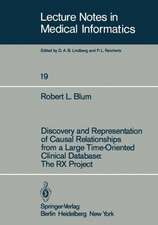 Discovery and Representation of Causal Relationships from a Large Time-Oriented Clinical Database: The RX Project: The RX Project