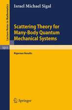 Scattering Theory for Many-Body Quantum Mechanical Systems: Rigorous Results