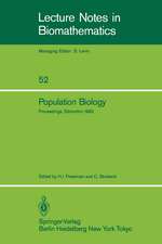 Population Biology: Proceedings of the International Conference held at the University of Alberta, Edmonton, Canada, June 22–30, 1982