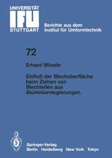 Einfluß der Blechoberfläche beim Ziehen von Blechteilen aus Aluminiumlegierungen