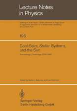 Cool Stars, Stellar Systems, and the Sun: Proceedings of the Third Cambridge Workshop on Cool Stars, Stellar Systems, and the Sun Held in Cambridge, Massachusetts October 5–7, 1983