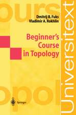 Beginner’s Course in Topology