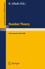 Number Theory: Proceedings of the 4th Matscience Conference held at Otacamund, India, January 5-10, 1984