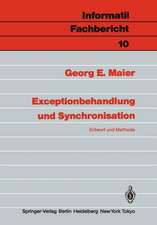 Exceptionbehandlung und Synchronisation: Entwurf und Methode