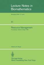 Resource Management: Proceedings of the Second Ralf Yorque Workshop held in Ashland, Oregon, July 23–25, 1984