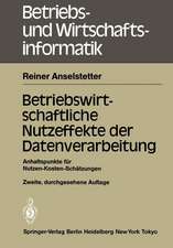 Betriebswirtschaftliche Nutzeffekte der Datenverarbeitung: Anhaltspunkte für Nutzen-Kosten-Schätzungen