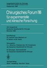 103. Kongreß der Deutschen Gesellschaft für Chirurgie München, 23.–26. April 1986