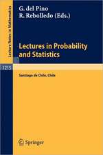 Lectures in Probability and Statistics: Lectures Given at the Winter School in Probability and Statistics Held in Santiago de Chile