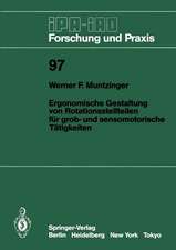 Ergonomische Gestaltung von Rotationsstellteilen für grob- und sensomotorische Tätigkeiten