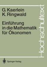 Einführung in die Mathematik für Ökonomen