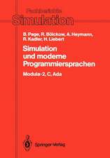 Simulation und moderne Programmiersprachen: Modula-2, C, Ada