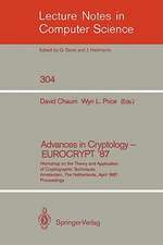 Advances in Cryptology – EUROCRYPT '87: Workshop on the Theory and Application of Cryptographic Techniques, Amsterdam, The Netherlands, April 13-15, 1987 Proceedings