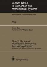 Growth Cycles and Multisectoral Economics: the Goodwin Tradition