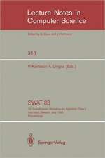 SWAT '88: 1st Scandinavian Workshop on Algorithm Theory Halmstad, Sweden, July 5-8, 1988. Proceedings