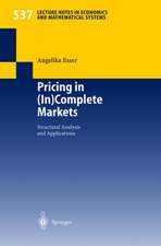 Pricing in (In)Complete Markets: Structural Analysis and Applications