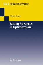 Recent Advances in Optimization