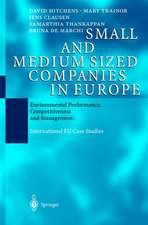 Small and Medium Sized Companies in Europe: Environmental Performance, Competitiveness and Management: International EU Case Studies