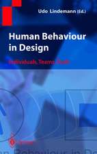 Human Behaviour in Design: Individuals, Teams, Tools