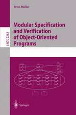 Modular Specification and Verification of Object-Oriented Programs