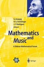 Mathematics and Music: A Diderot Mathematical Forum