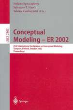 Conceptual Modeling - ER 2002: 21st International Conference on Conceptual Modeling Tampere, Finland, October 7-11, 2002 Proceedings