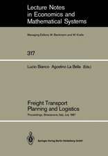 Freight Transport Planning and Logistics: Proceedings of an International Seminar on Freight Transport Planning and Logistics Held in Bressanone, Italy, July 1987