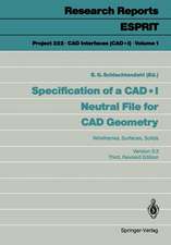 Specification of a CAD * I Neutral File for CAD Geometry: Wireframes, Surfaces, Solids Version 3.3