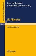 Lie Algebras: Madison 1987. Proceedings of a Workshop held in Madison, Wisconsin, August 23-28, 1987