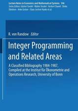 Integer Programming and Related Areas: A Classified Bibliography 1984–1987 Compiled at the Institut für Ökonometrie and Operations Research, University of Bonn