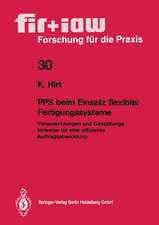 PPS beim Einsatz flexibler Fertigungssysteme: Voraussetzungen und Gestaltungshinweise für eine effiziente Auftragsabwicklung