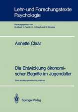 Die Entwicklung ökonomischer Begriffe im Jugendalter: Eine strukturgenetische Analyse