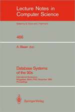 Database Systems of the 90s: International Symposium, Müggelsee, Berlin, FRG, November 5-7, 1990, Proceedings