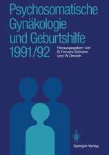 Psychosomatische Gynäkologie und Geburtshilfe 1991/92