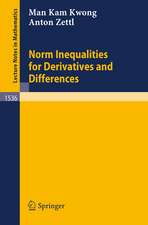 Norm Inequalities for Derivatives and Differences