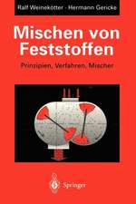 Mischen von Feststoffen: Prinzipien, Verfahren, Mischer