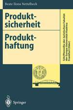 Produktsicherheit Produkthaftung