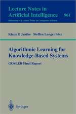 Algorithmic Learning for Knowledge-Based Systems: GOSLER Final Report