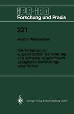 Ein Verfahren zur automatischen Generierung von software-ergonomisch gestalteten Benutzungsoberflächen