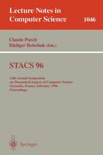 STACS 96: 13th Annual Symposium on Theoretical Aspects of Computer Science, Grenoble, France, February 22-24, 1996. Proceedings