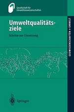 Umweltqualitätsziele: Schritte zur Umsetzung