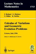 Calculus of Variations and Geometric Evolution Problems: Lectures given at the 2nd Session of the Centro Internazionale Matematico Estivo (C.I.M.E.)held in Cetaro, Italy, June 15-22, 1996