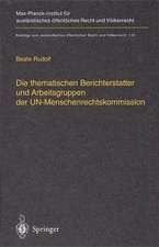 Die thematischen Berichterstatter und Arbeitsgruppen der UN-Menschenrechtskommission: Ihr Beitrag zur Fortentwicklung des internationalen Menschenrechtsschutzes