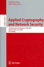 Applied Cryptography and Network Security: 5th International Conference, ACNS 2007, Zhuhai, China, June 5-8, 2007, Proceedings