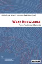 Weak Knowledge: Forms, Functions, and Dynamics