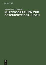 Kurzbiographien zur Geschichte der Juden: 1918–1945