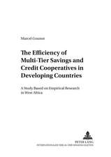 The Efficiency of Multi-Tier Savings and Credit Cooperatives in Developing Countries